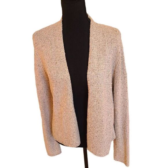 Eileen Fisher Womens Beige Open Cardigan Size Small - Picture 1 of 13
